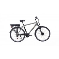 Parma férfi E-Trekking BAFANG teleszkópos nyomaték szenzoros matt zöldes szürke/arany-fekete